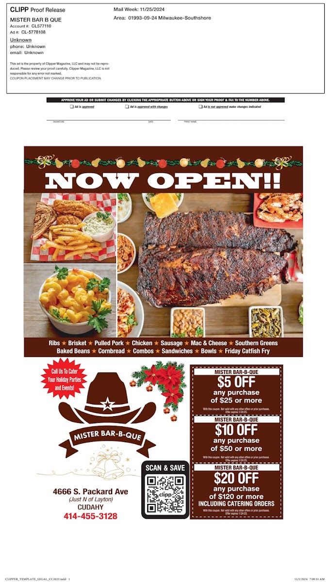 Mister Bar-B-Que Photo Menu 6