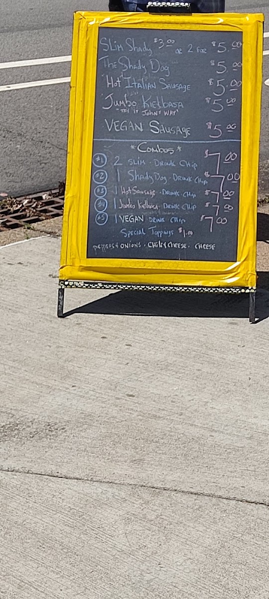 The Shady Dog Photo Menu 2