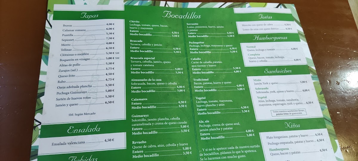 Guimarayz Cafeteria Photo Menu 1