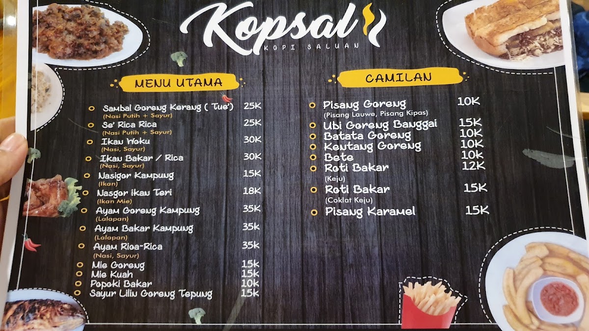 KOPSAL (kopi saluan) Photo Menu 2