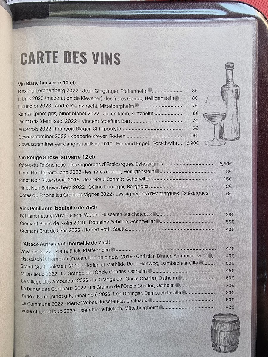 Le Hupsa Pfannala - Winstub Le Hups’ Photo Menu 1