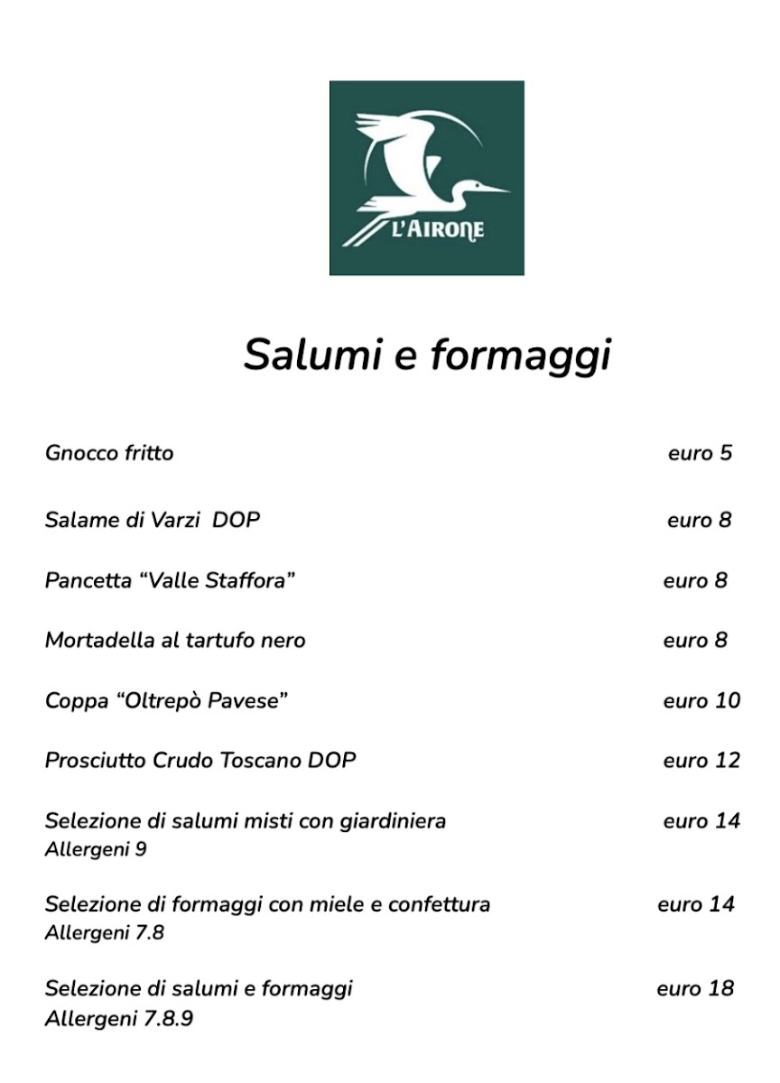 L’Airone - Ristorante Enoteca Photo Menu 3