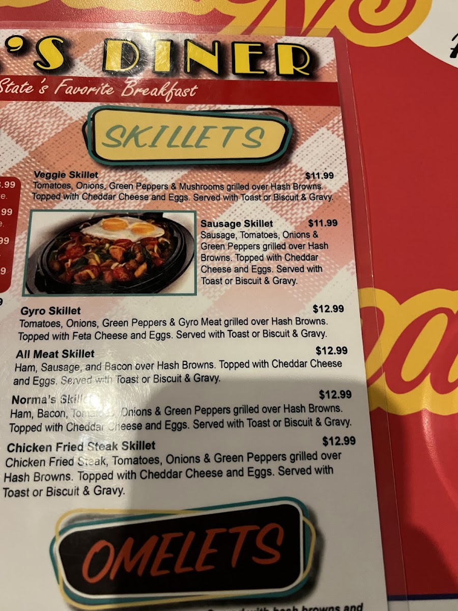 Norma's Diner Photo Menu 7
