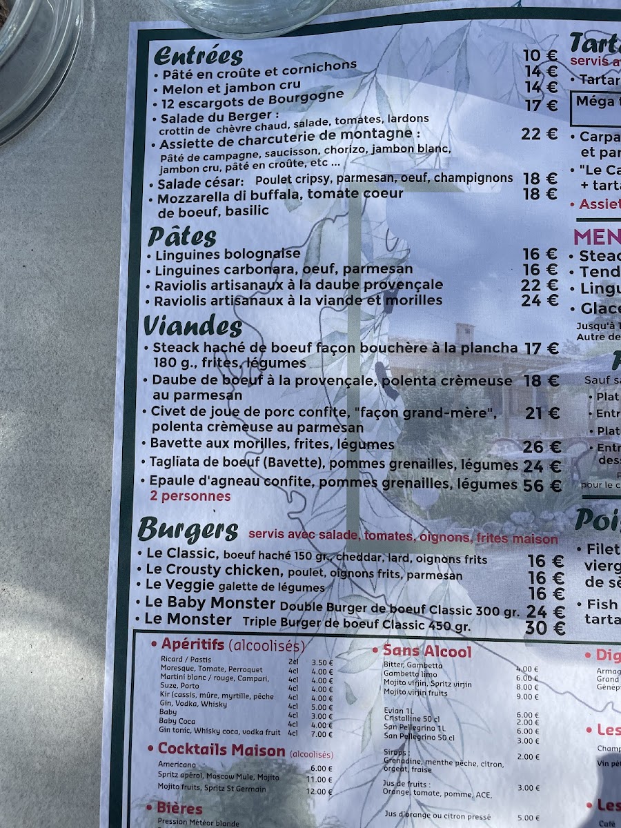 Le Grand Saule Photo Menu 1