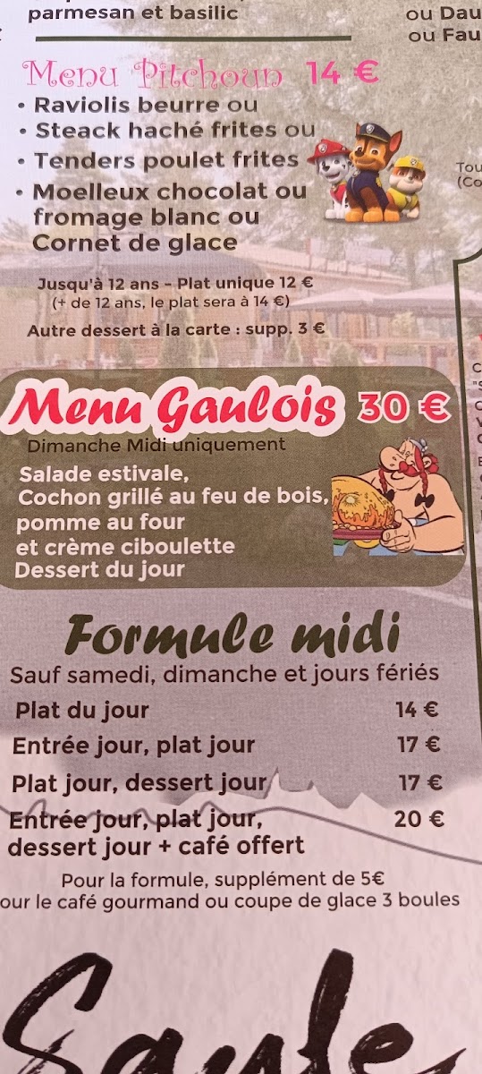 Le Grand Saule Photo Menu 7