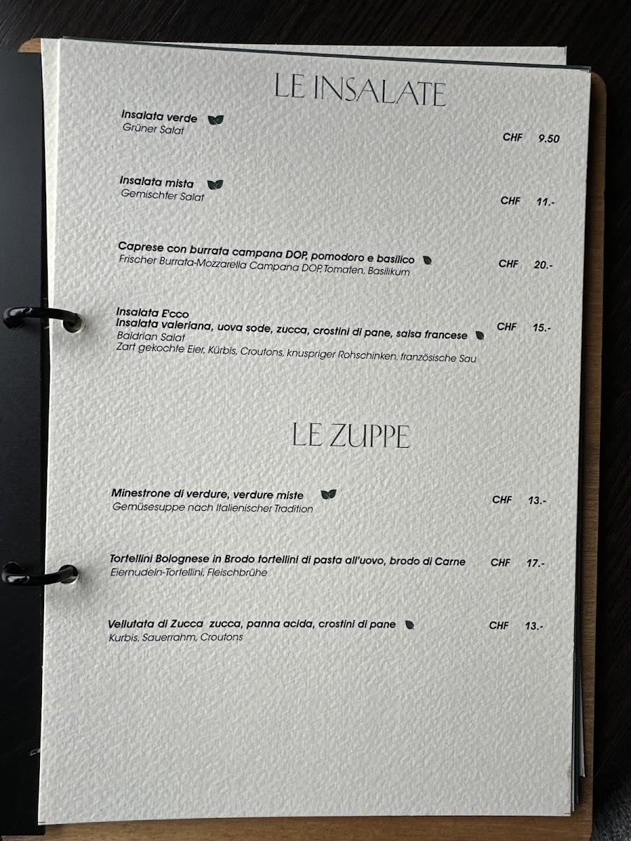 E'cco restaurant Photo Menu 4