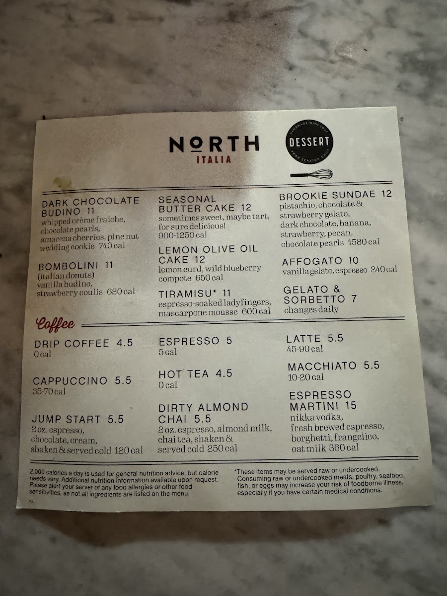 North Italia Photo Menu 6
