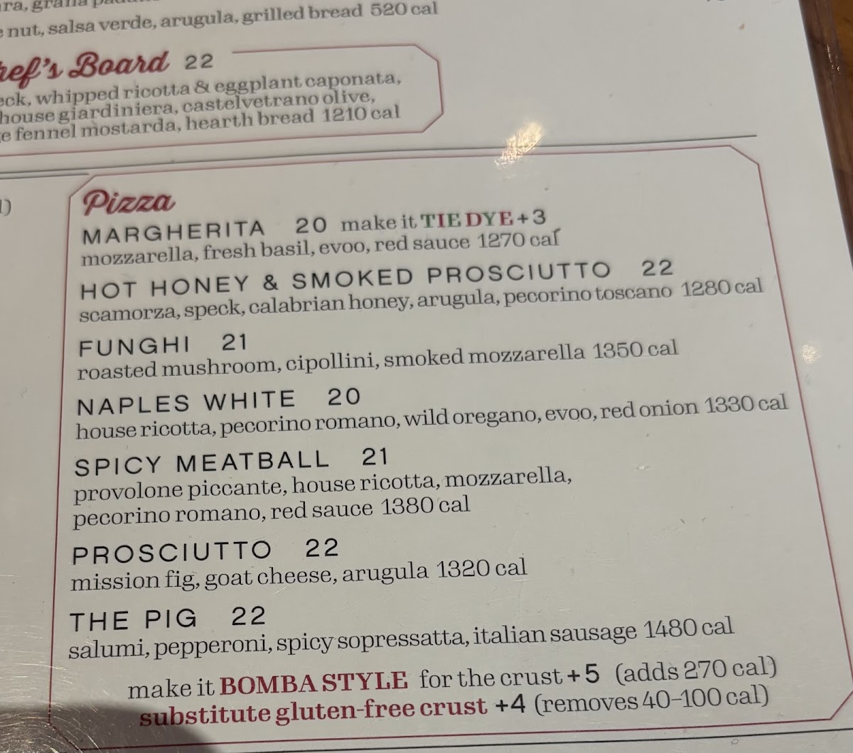 North Italia Photo Menu 7