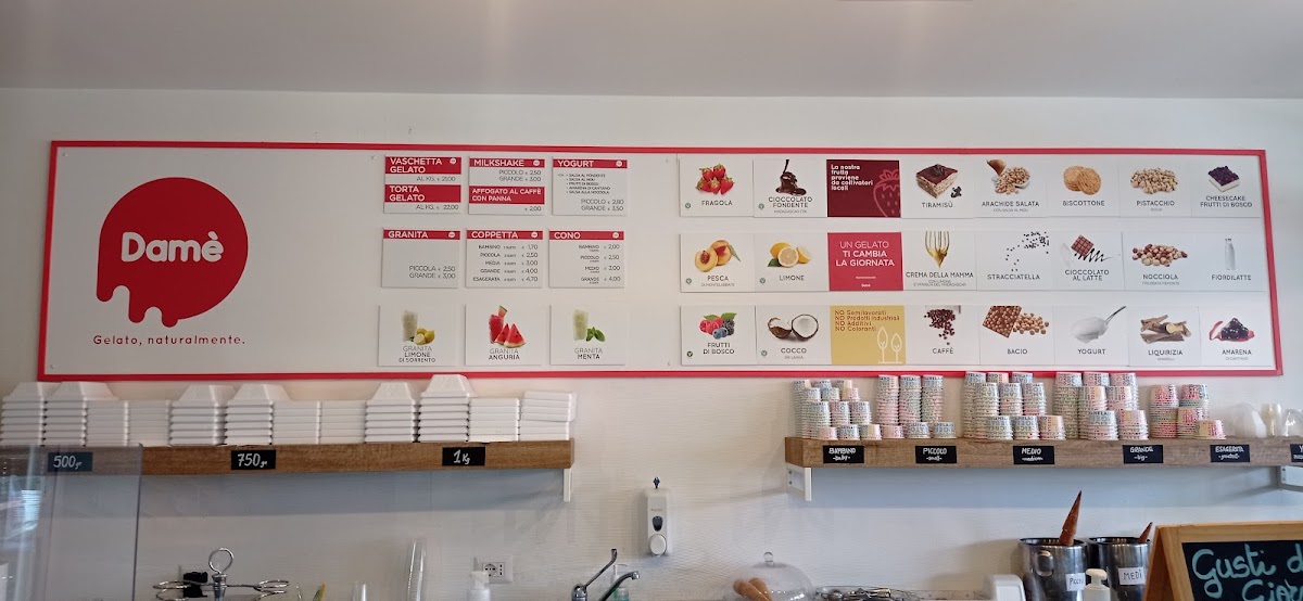 Gelateria Damè Photo Menu 1