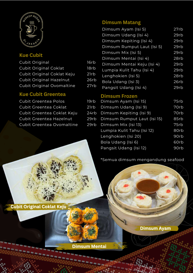 Warkop Medan di Jakarta Photo Menu 2