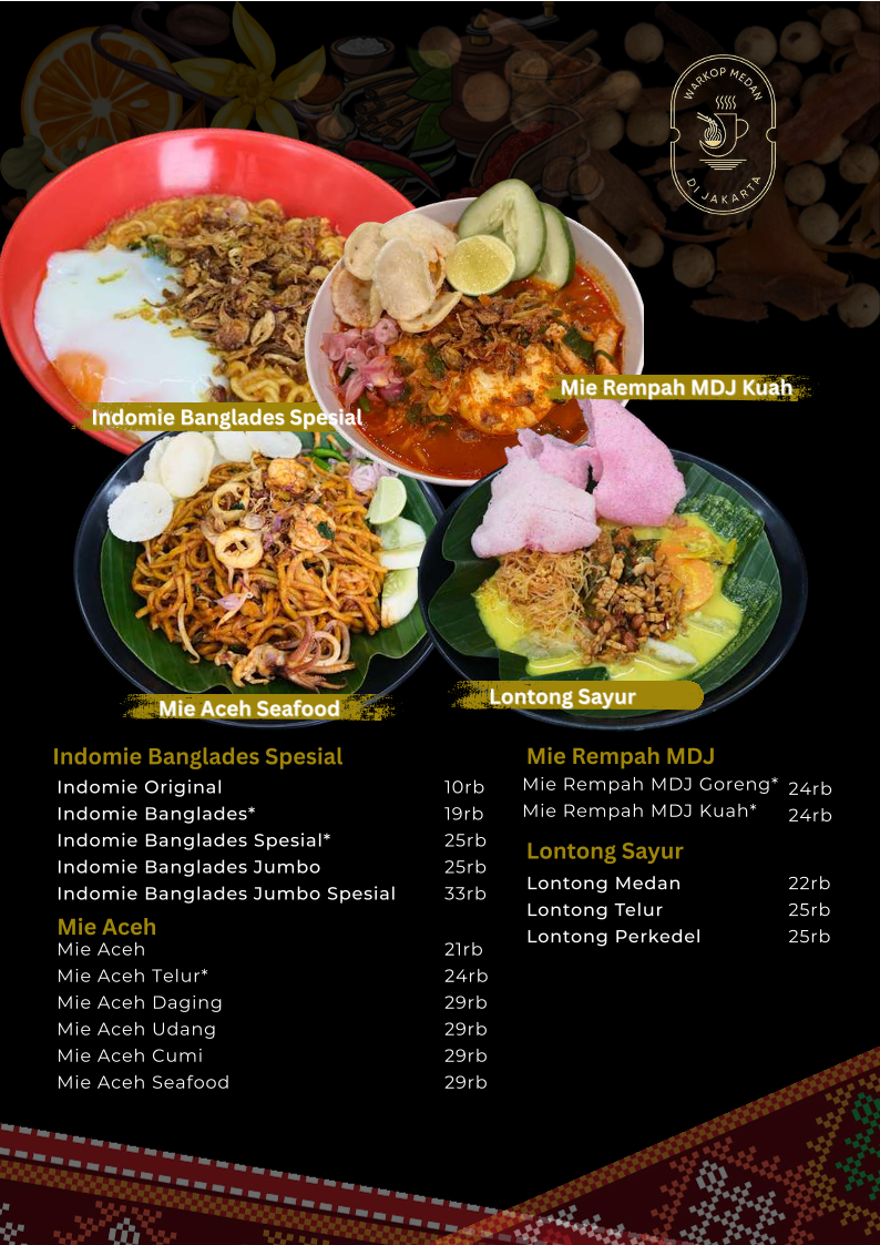 Warkop Medan di Jakarta Photo Menu 3
