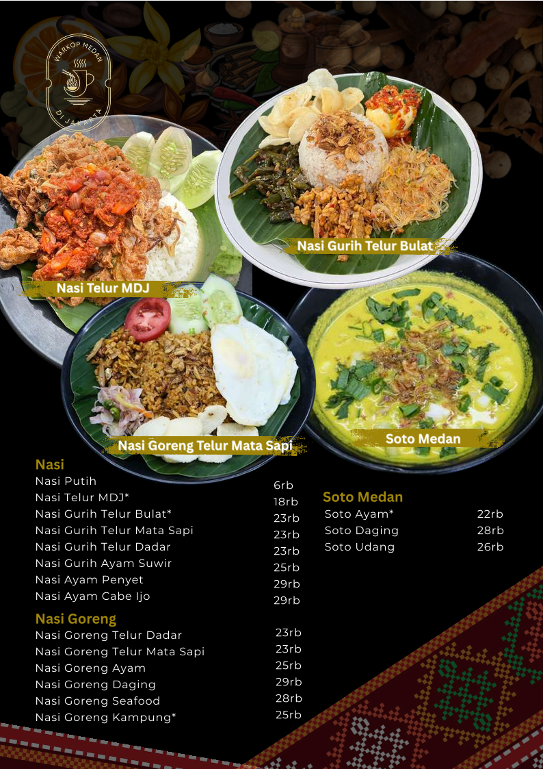 Warkop Medan di Jakarta Photo Menu 5