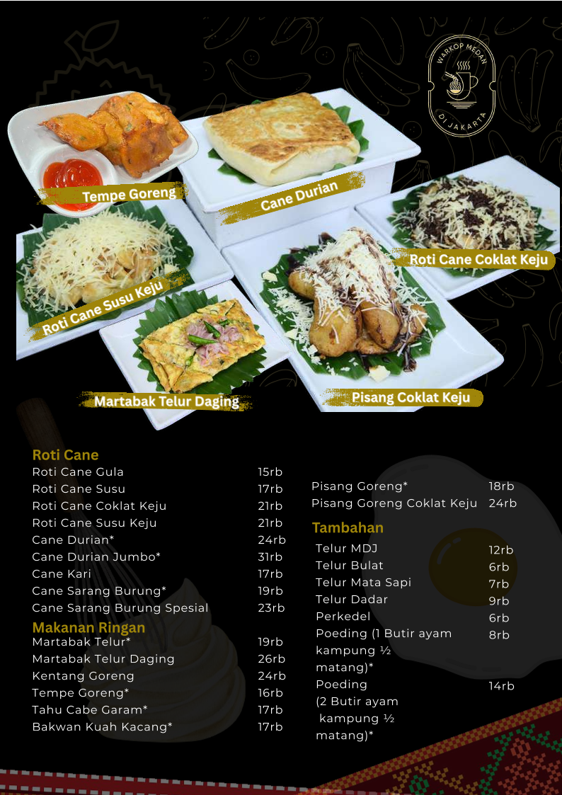 Warkop Medan di Jakarta Photo Menu 6