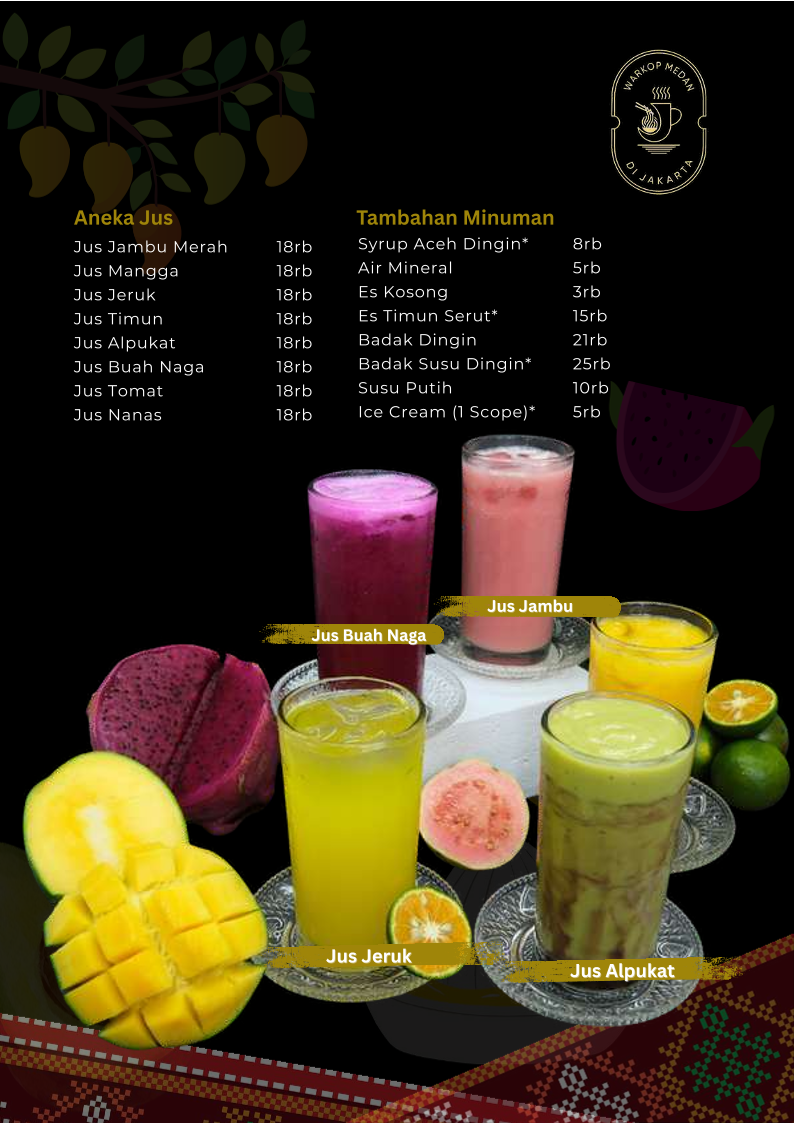 Warkop Medan di Jakarta Photo Menu 7