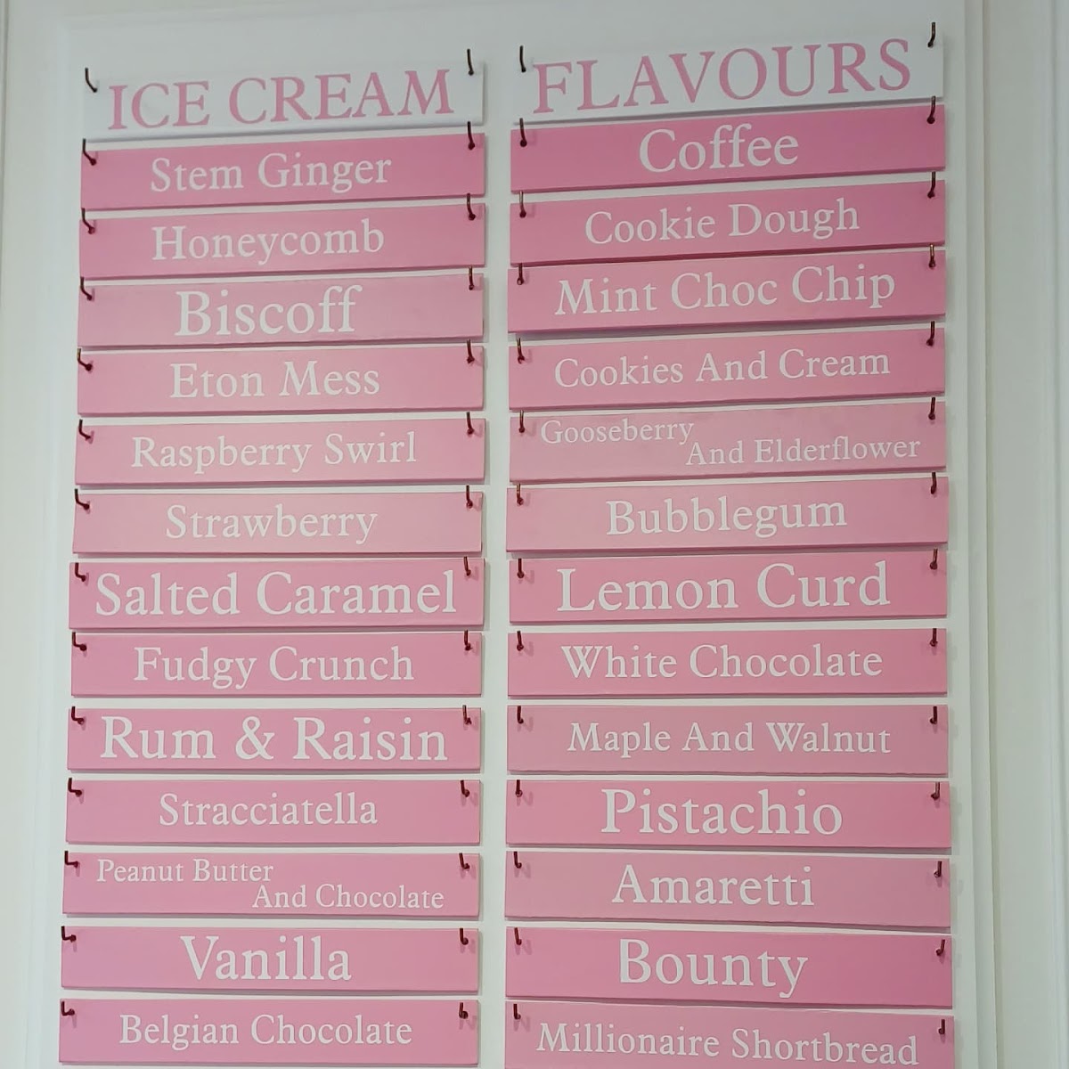 Ives Ice Cream Parlour Photo Menu 1