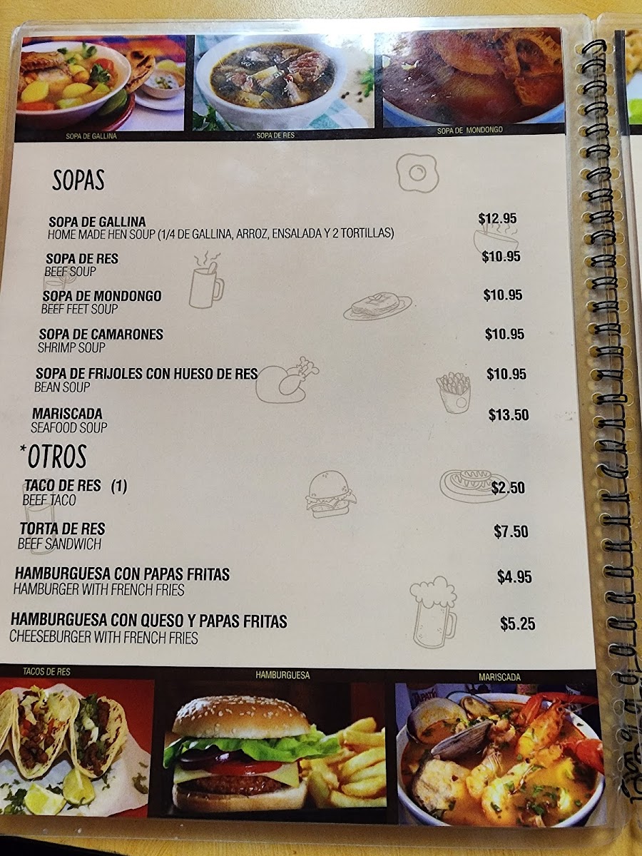 El Papaturro Restaurant Photo Menu 1