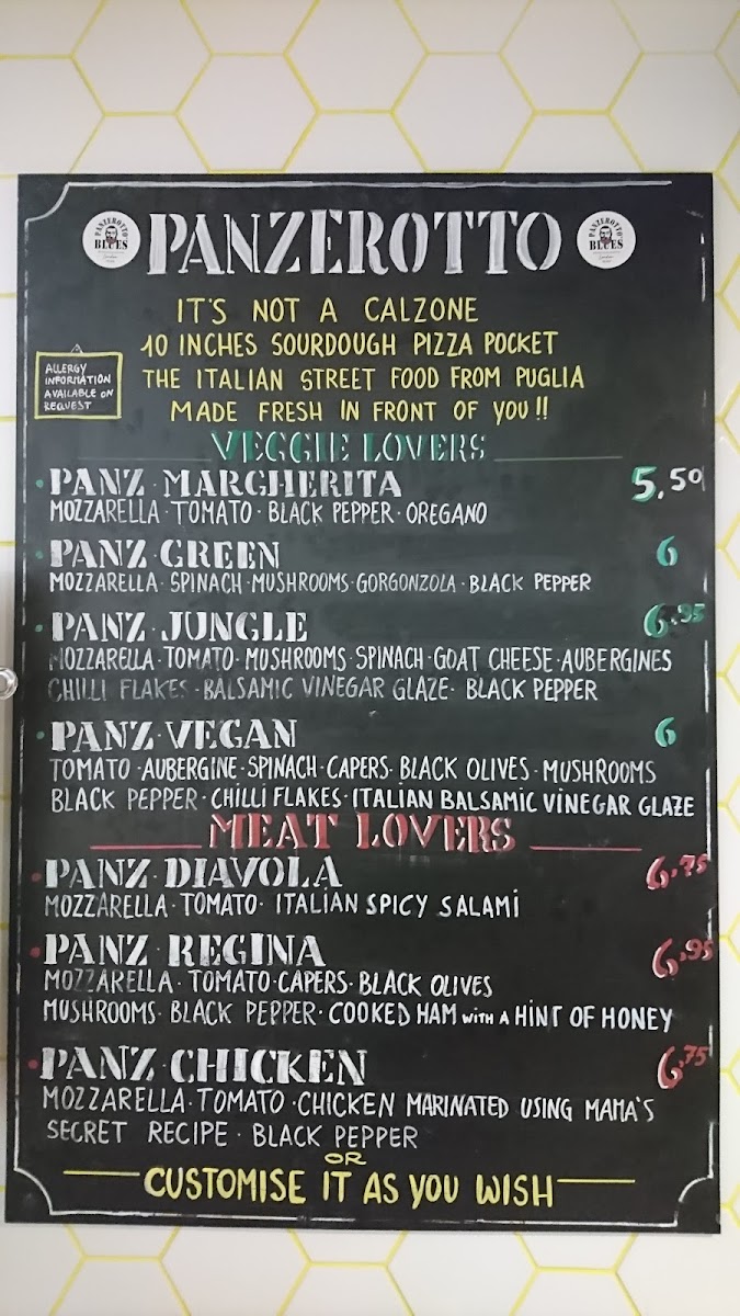 Panzerotto Blues Photo Menu 3
