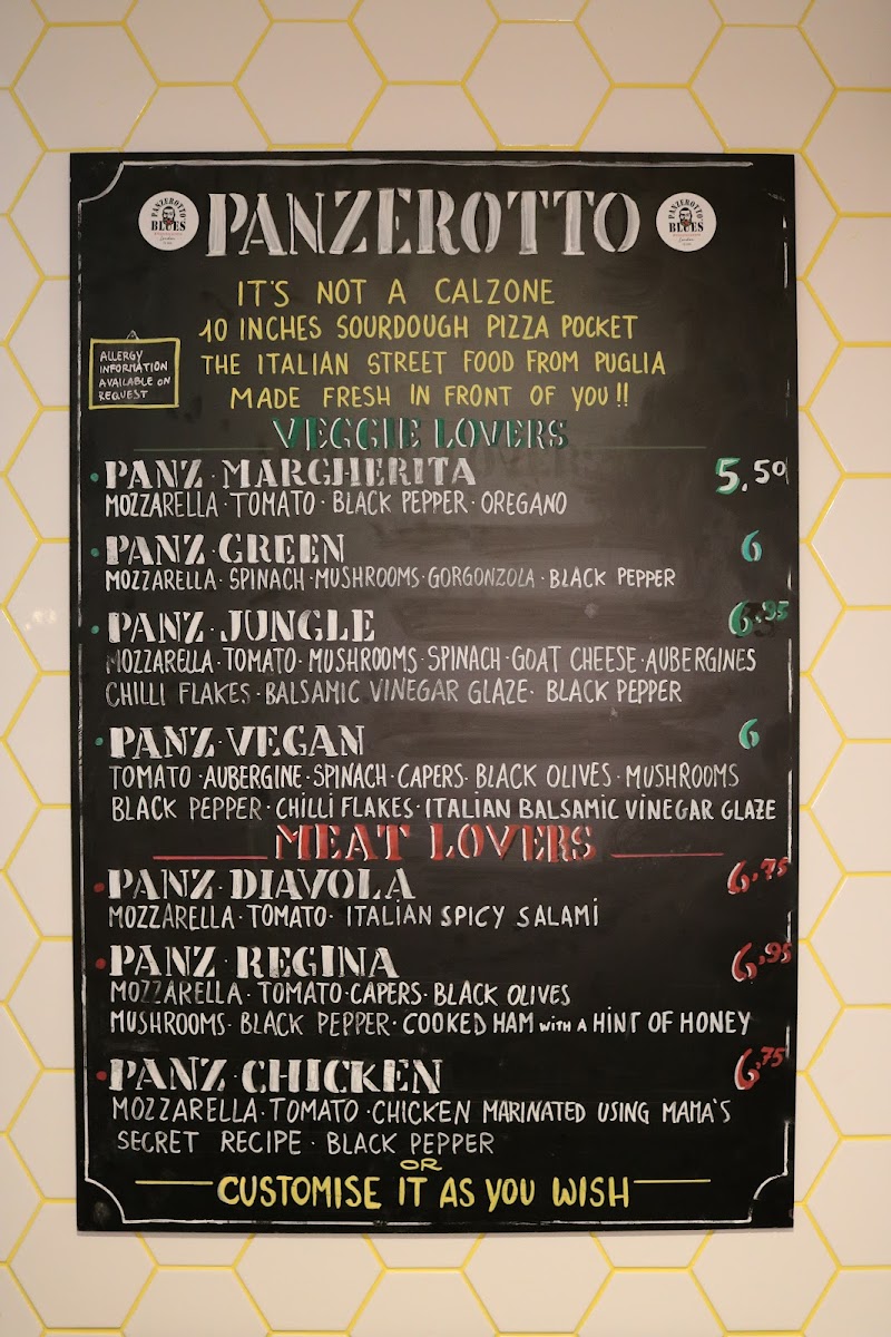 Panzerotto Blues Photo Menu 5