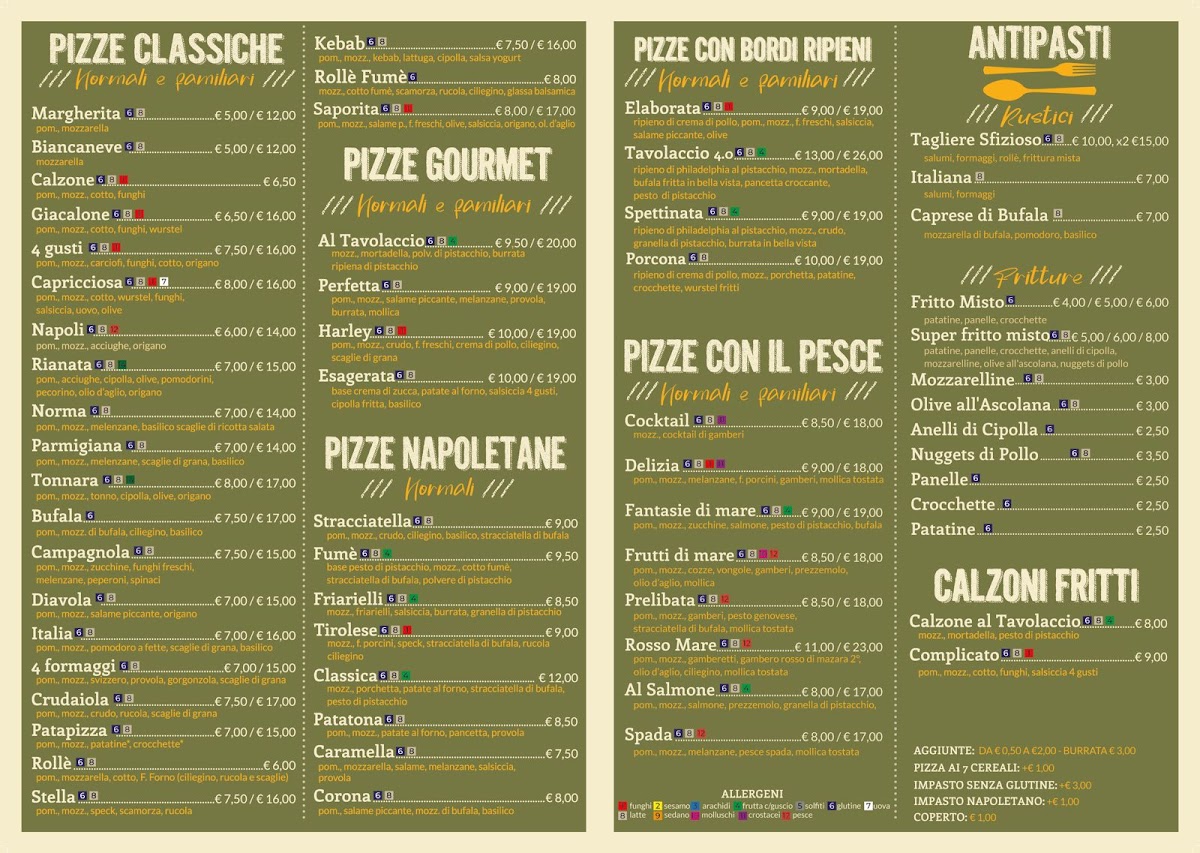 Al Tavolaccio Trattoria-Pizzeria Photo Menu 1