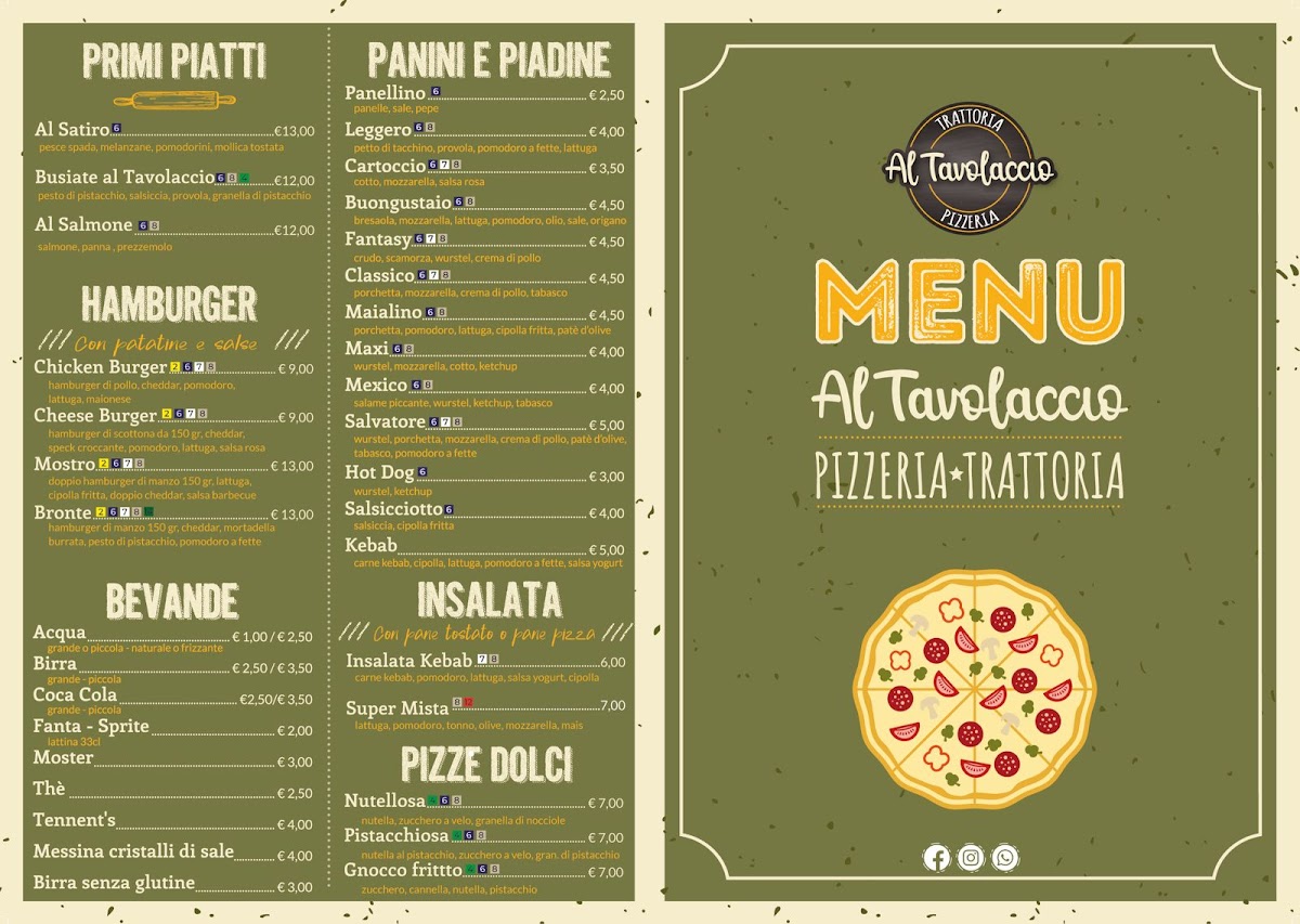 Al Tavolaccio Trattoria-Pizzeria Photo Menu 2