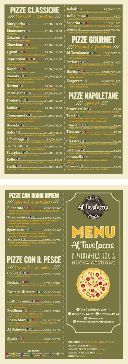 Al Tavolaccio Trattoria-Pizzeria Photo Menu 3