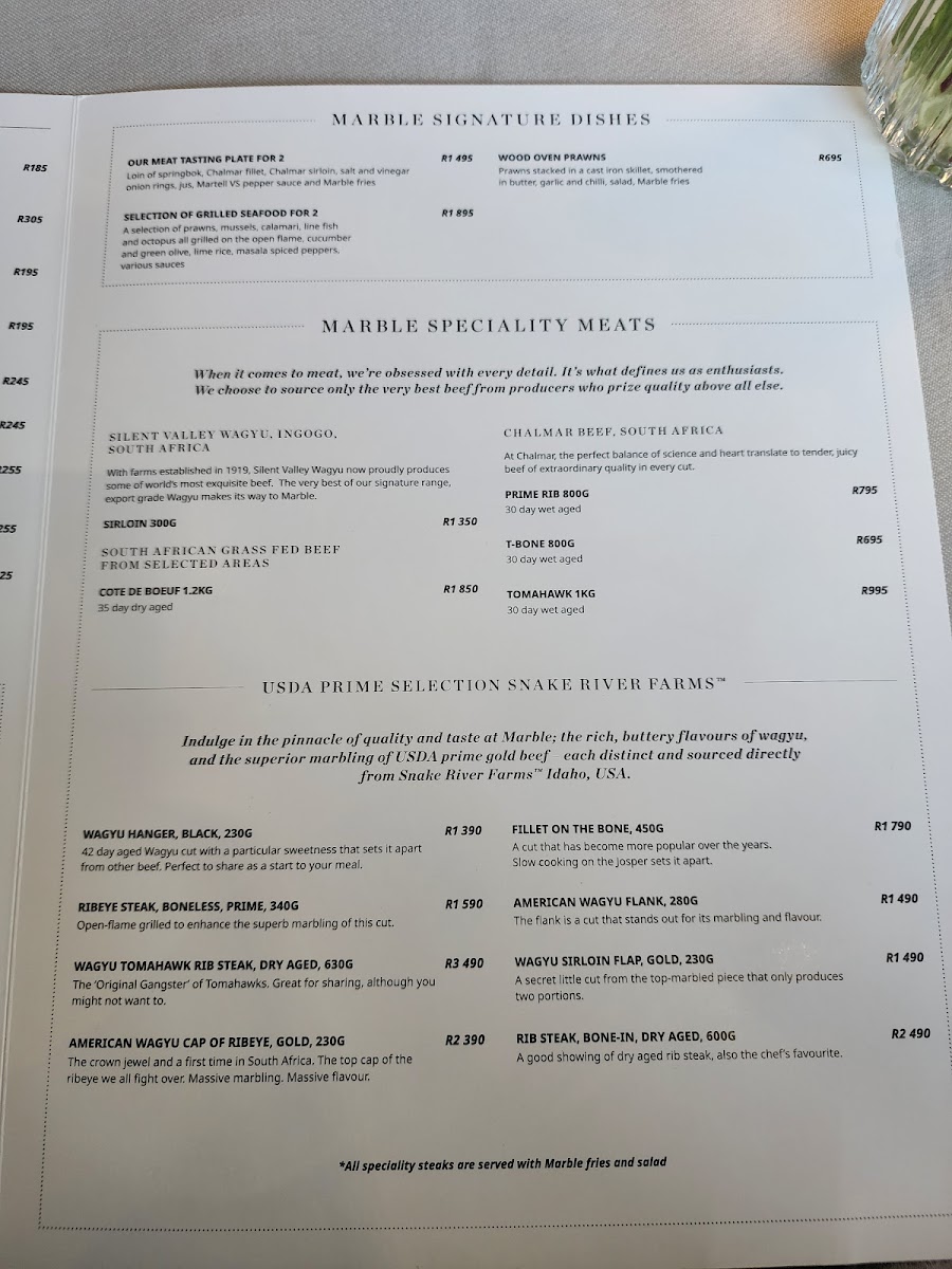 Marble Restaurant Photo Menu 6