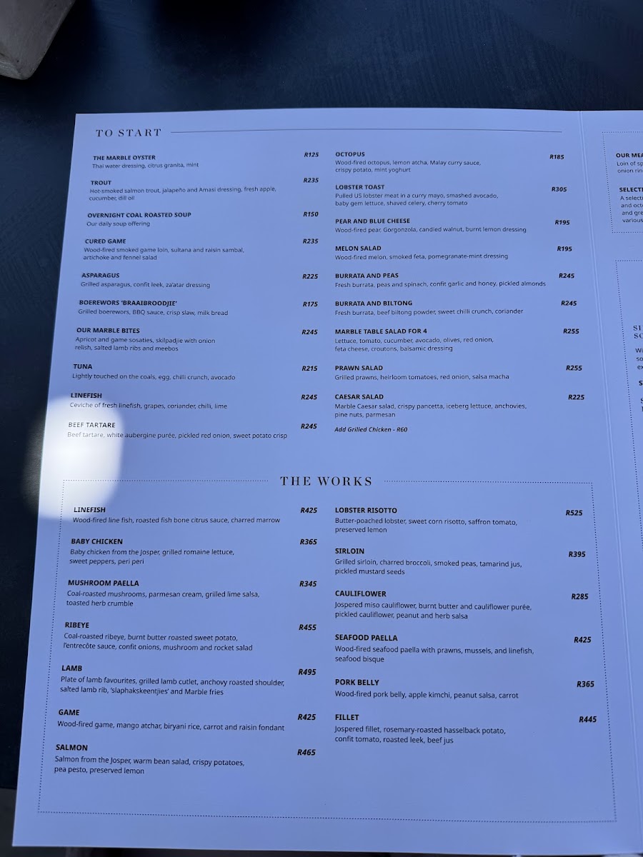 Marble Restaurant Photo Menu 9