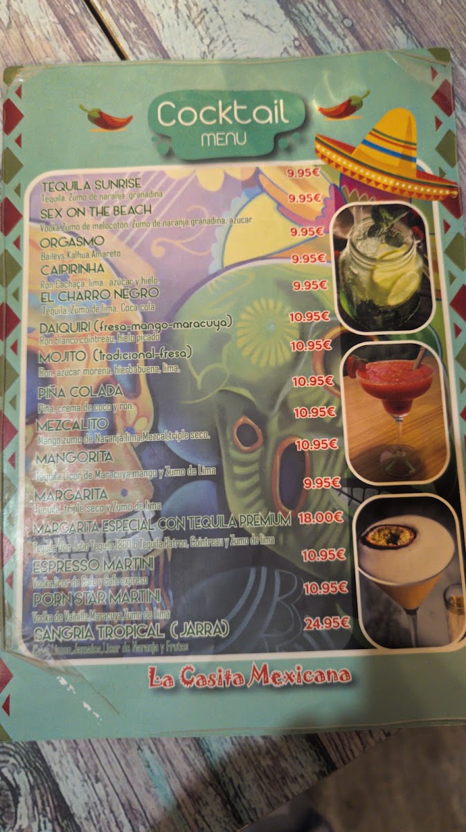 La Casita Mexicana Photo Menu 2