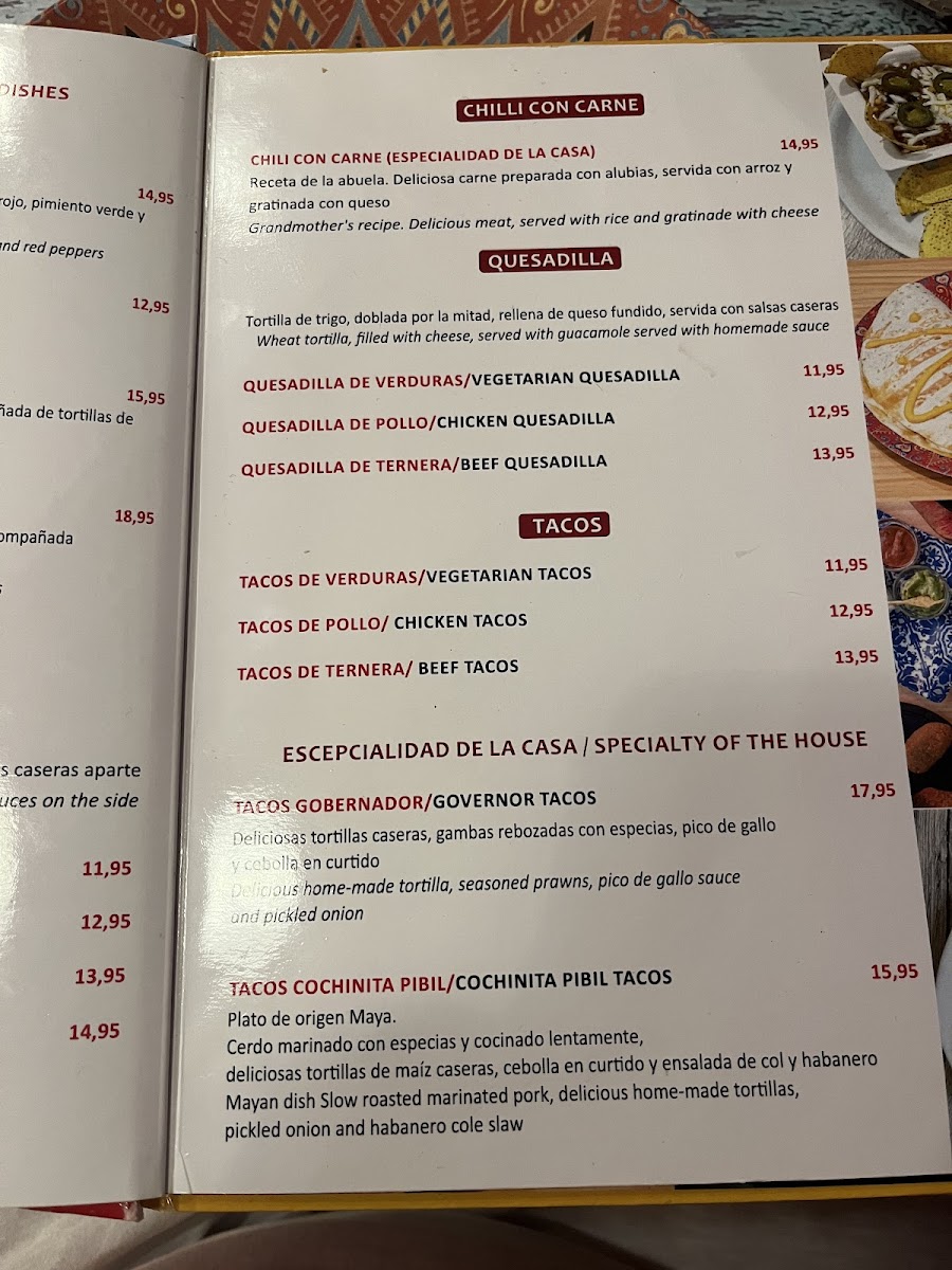 La Casita Mexicana Photo Menu 6