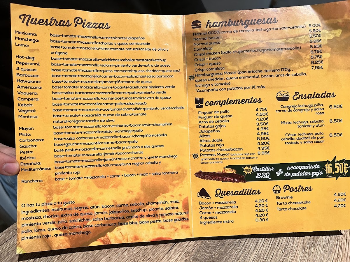 Pizzeria Mayor Villacañas Photo Menu 4
