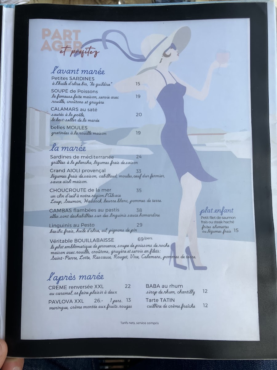 Restaurant La Marée Photo Menu 1