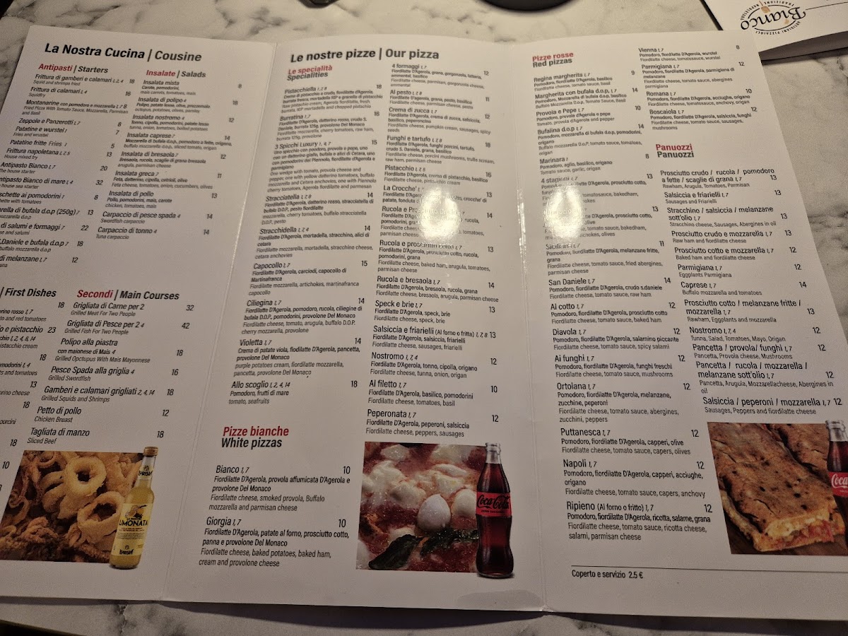 Ristorante Pizzeria Bianco Photo Menu 1