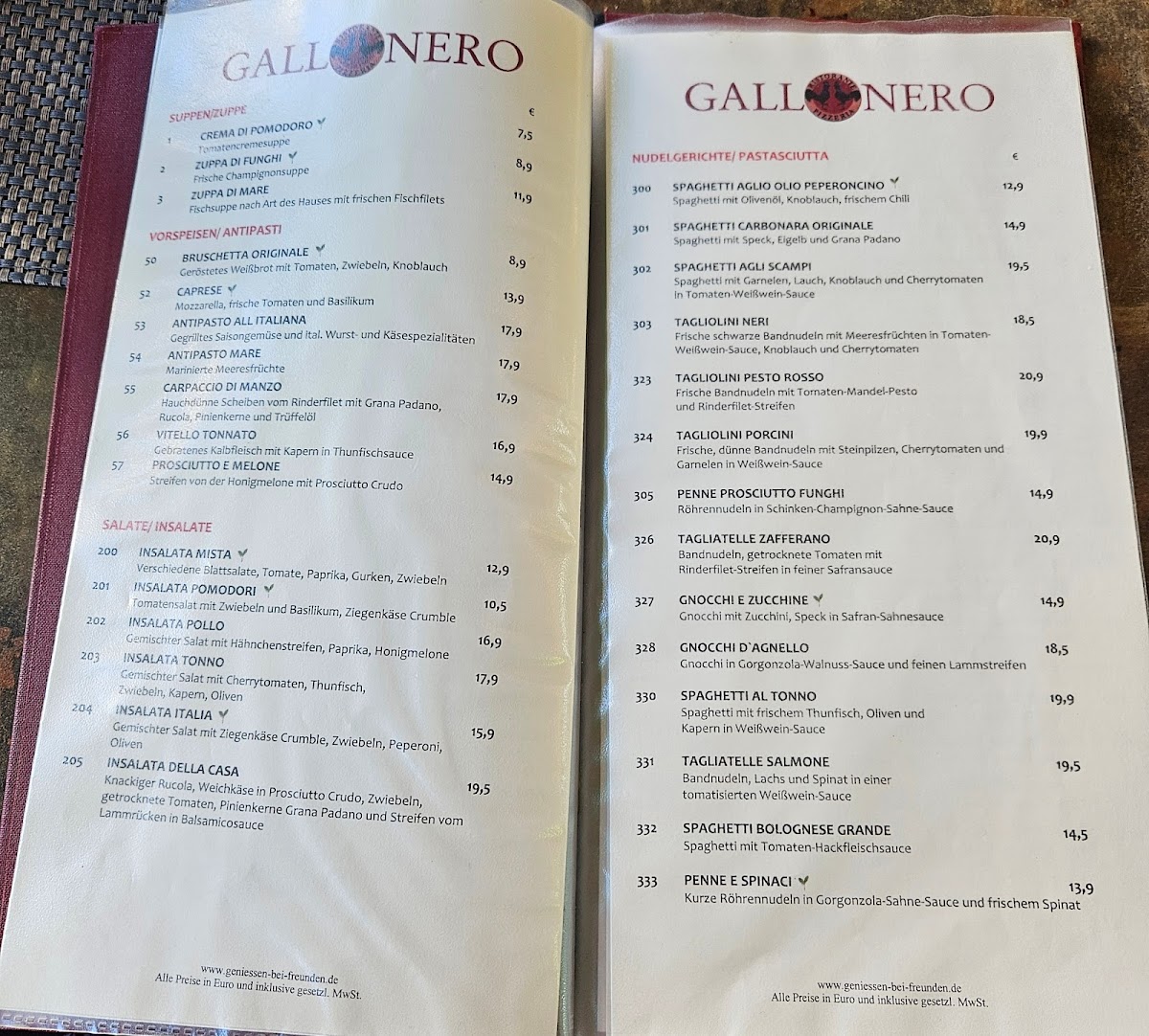 Ristorante Pizzeria Gallo Nero Photo Menu 2