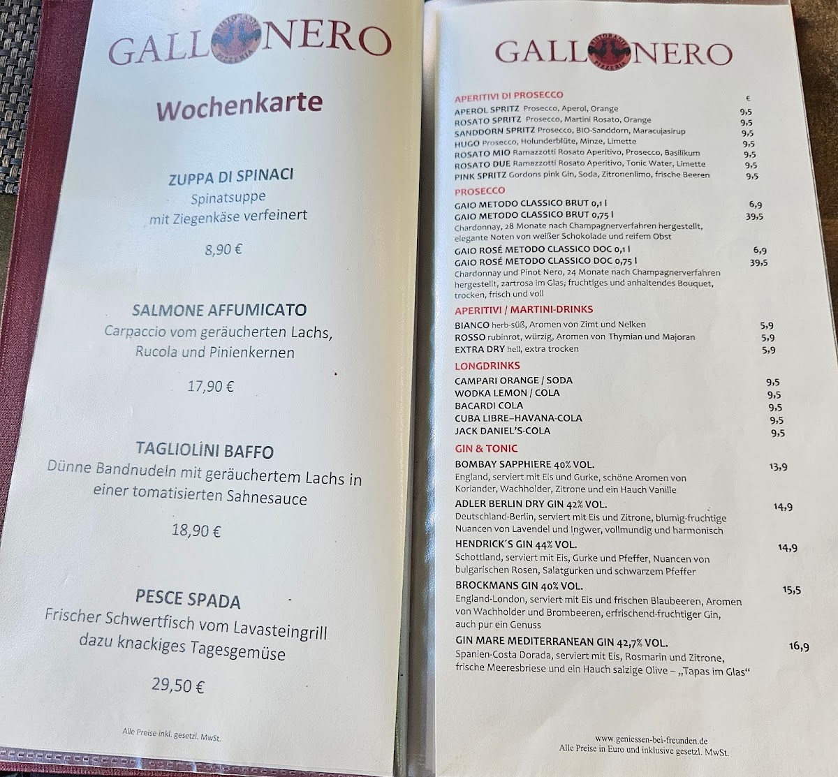 Ristorante Pizzeria Gallo Nero Photo Menu 3