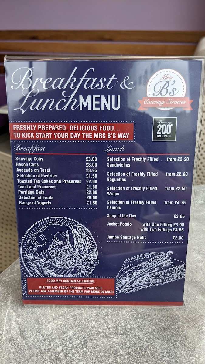 Mrs B's Catering Cafe Photo Menu 1