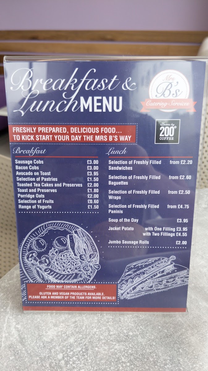Mrs B's Catering Cafe Photo Menu 2