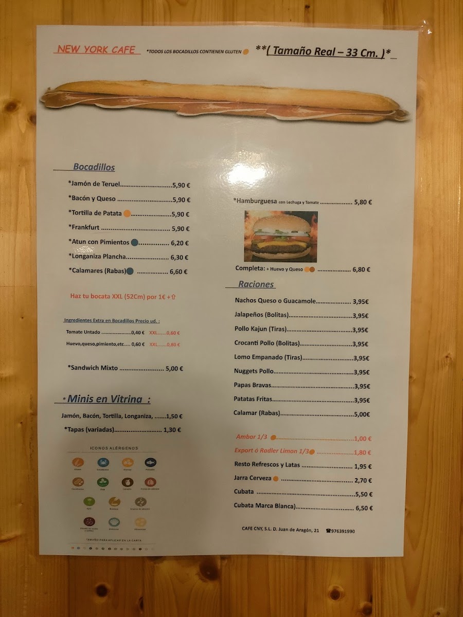 New York Café Photo Menu 2