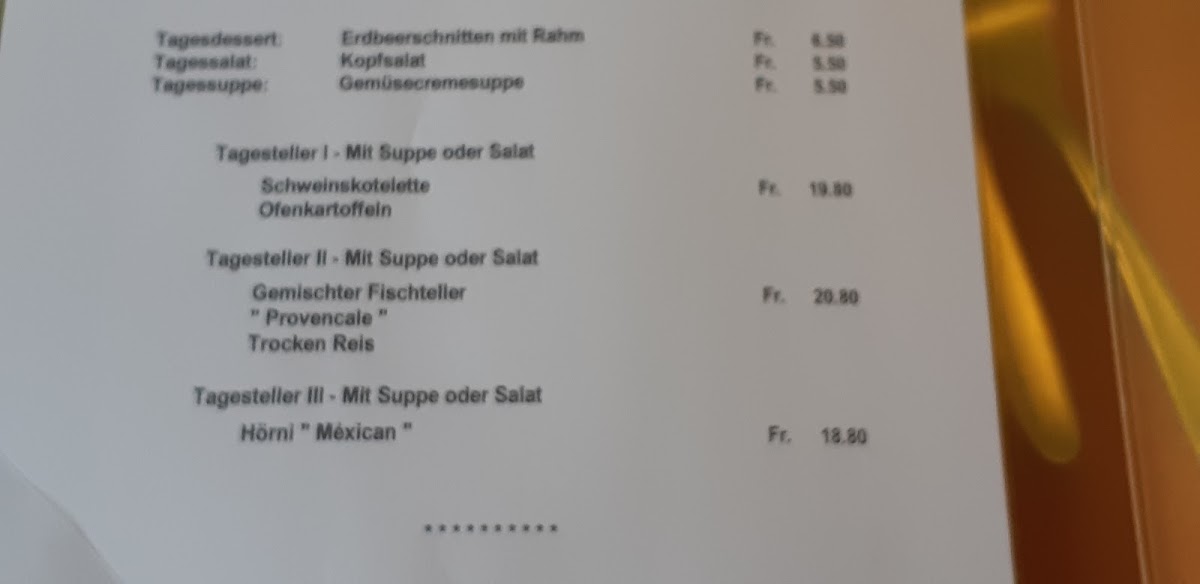 Hotel und Restaurant Rössli Stansstad AG Photo Menu 1