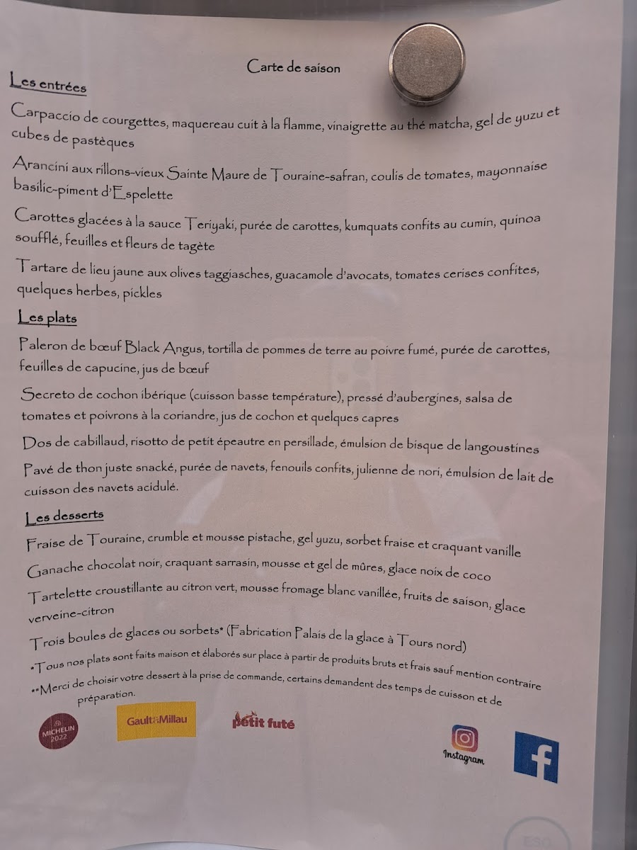 LA DEUVALIERE Photo Menu 1