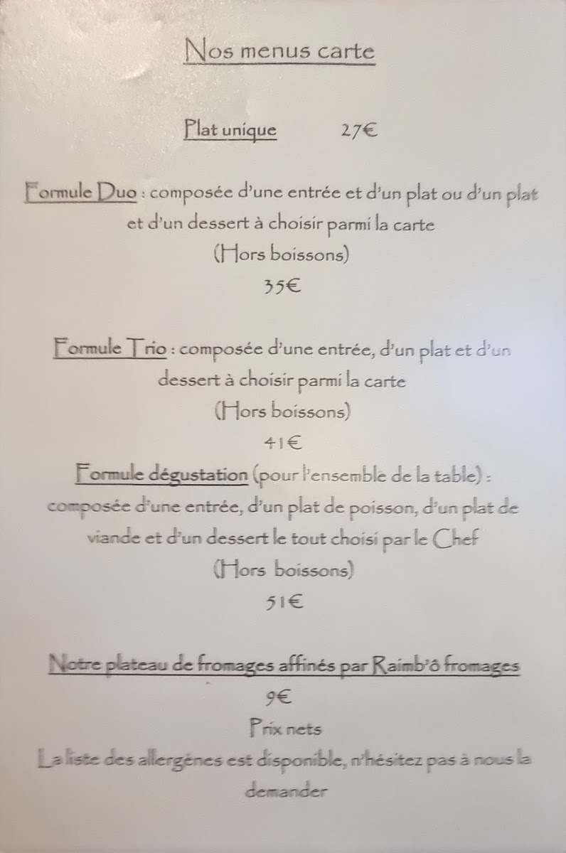LA DEUVALIERE Photo Menu 5