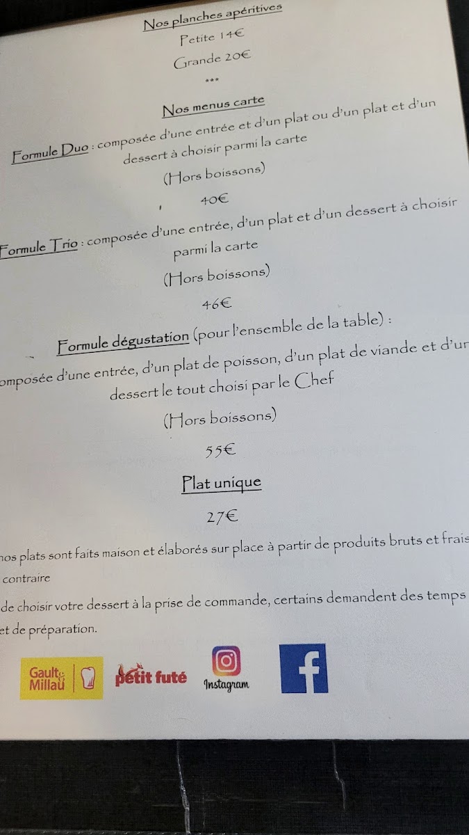 LA DEUVALIERE Photo Menu 6