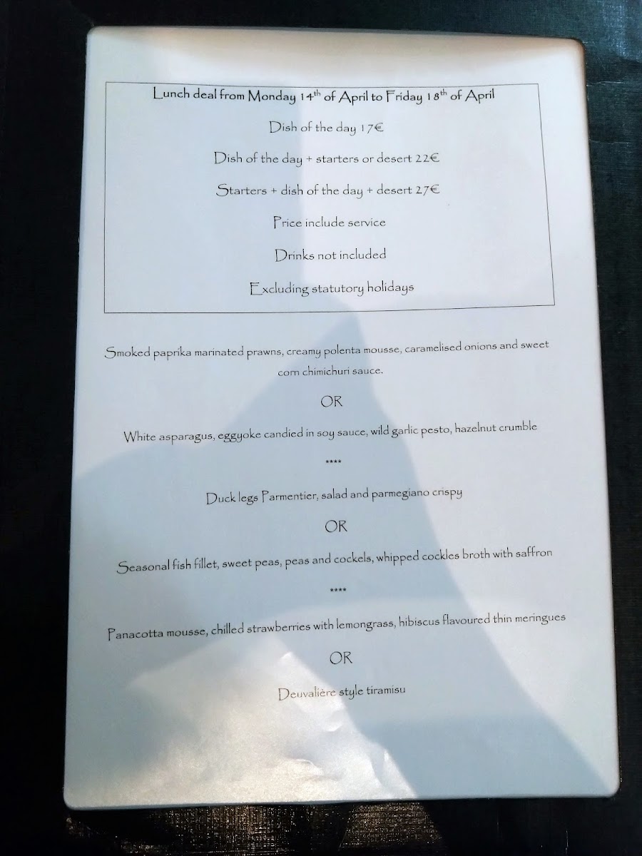 LA DEUVALIERE Photo Menu 9