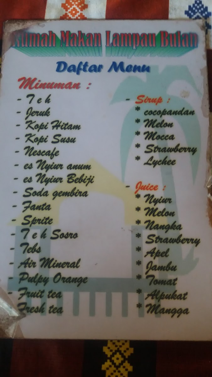 Rumah Makan Lampau Bulan Photo Menu 4