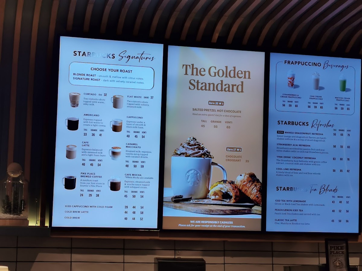 Starbucks Muizenberg Photo Menu 1