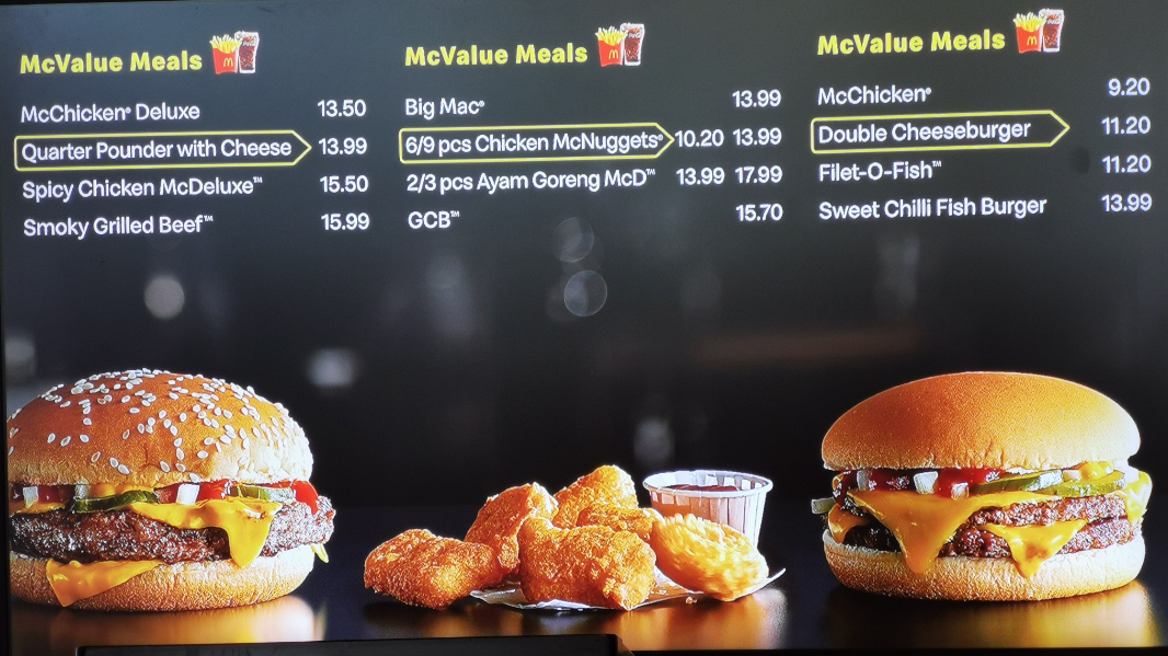 McDonald's Caltex Farlim DT Photo Menu 2