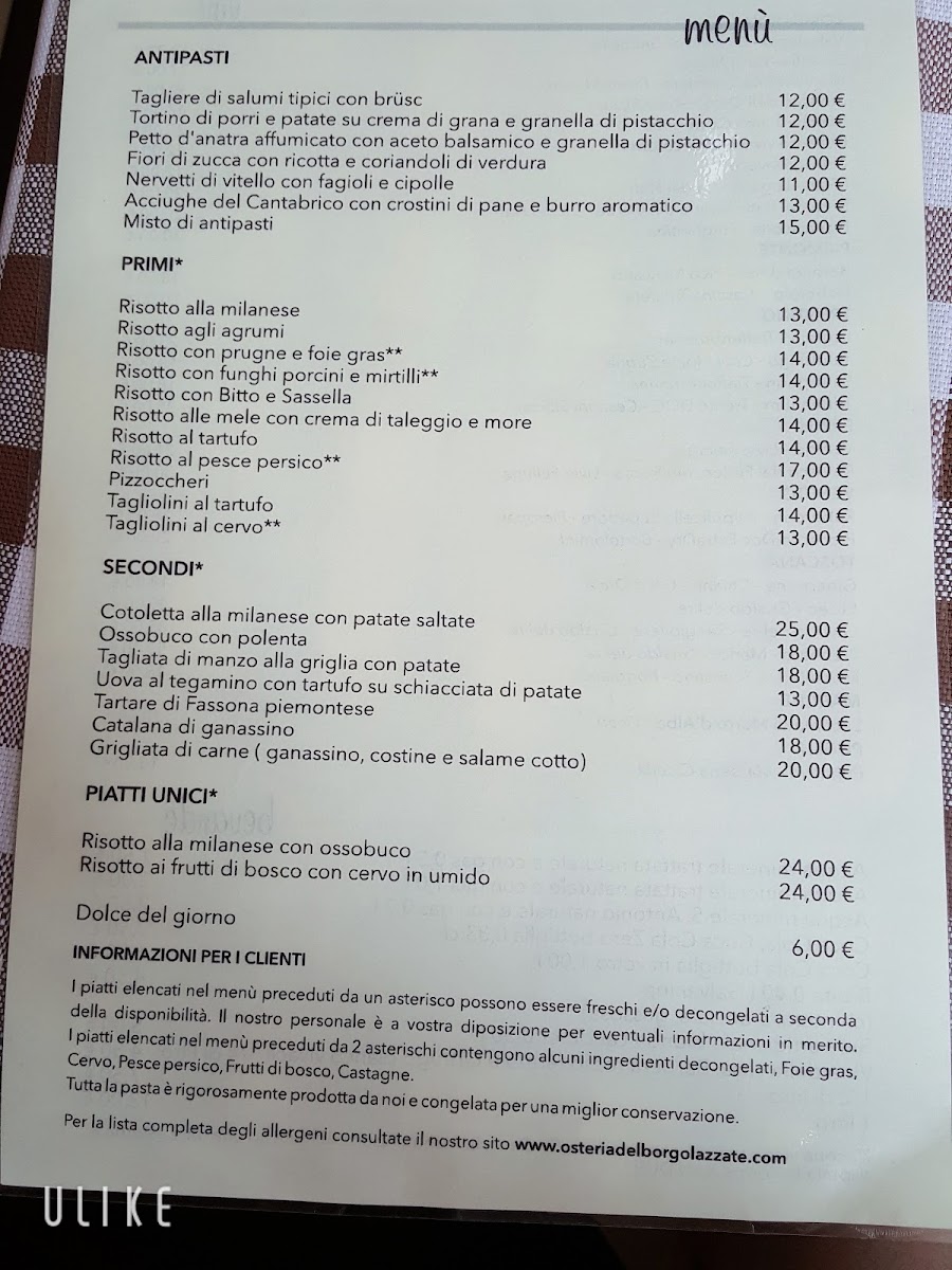 Osteria Del Borgo Photo Menu 3