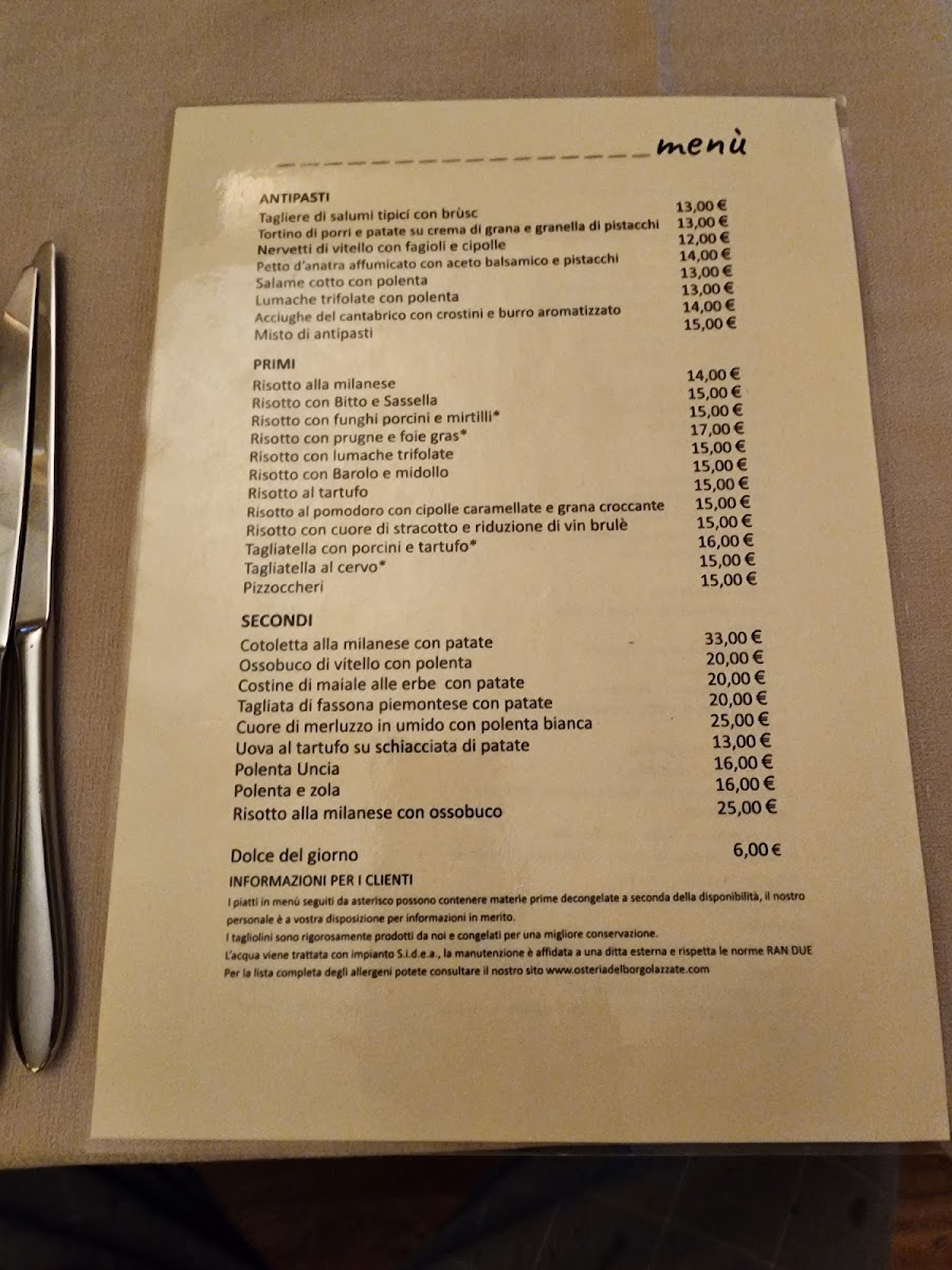 Osteria Del Borgo Photo Menu 6