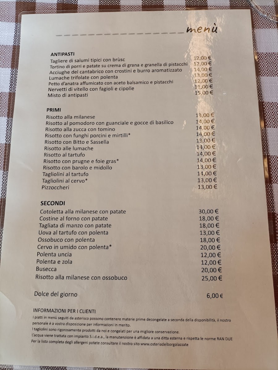 Osteria Del Borgo Photo Menu 7