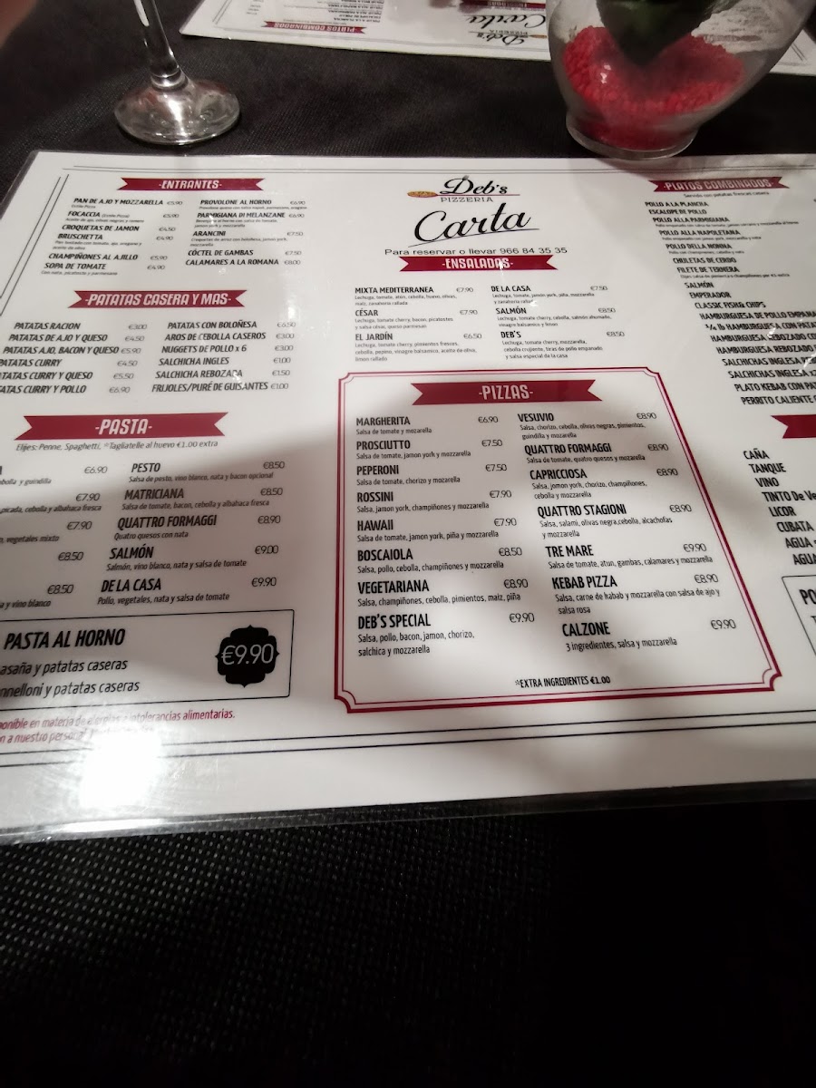 Deb's Pizzeria Photo Menu 5