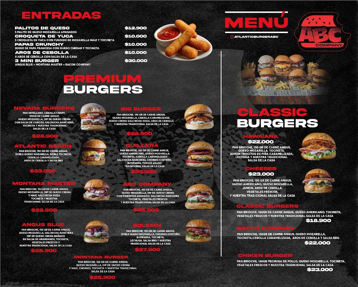 ABC Company (Atlantic Burger) Photo Menu 1